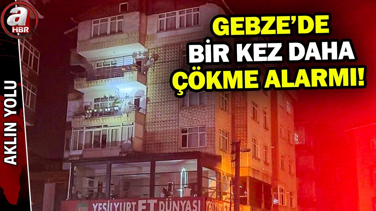 Gebze'de aynı yerde bir bina daha çökmek üzere! | A Haber