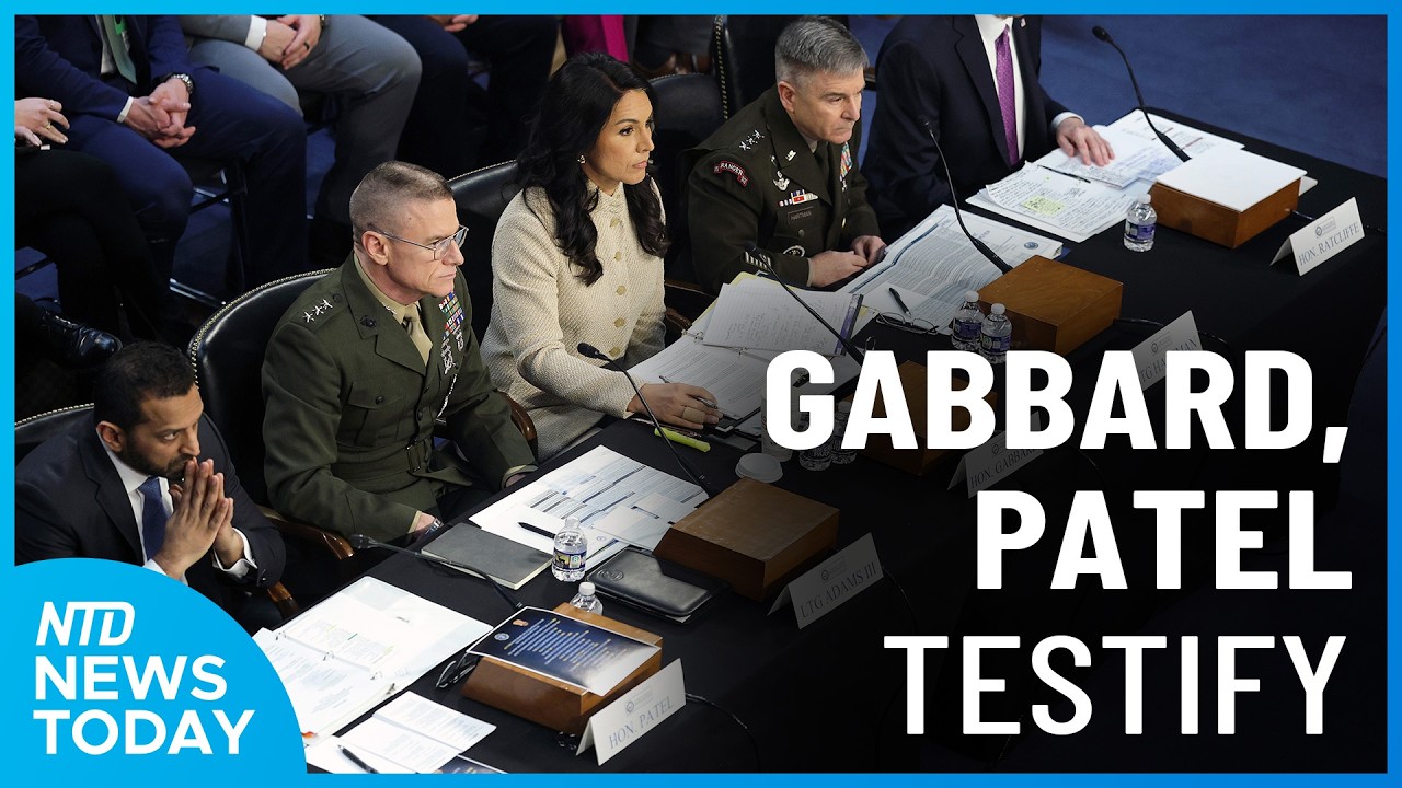 Top US Intelligence Officials Testify; Trump Waives US Shipping Law | NTD News Today March 18
