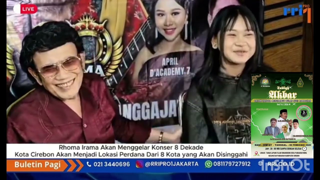 USIA 80 TAHUN RHOMA IRAMA SIAP KONSER  APRIL DAN CAK LAN 
