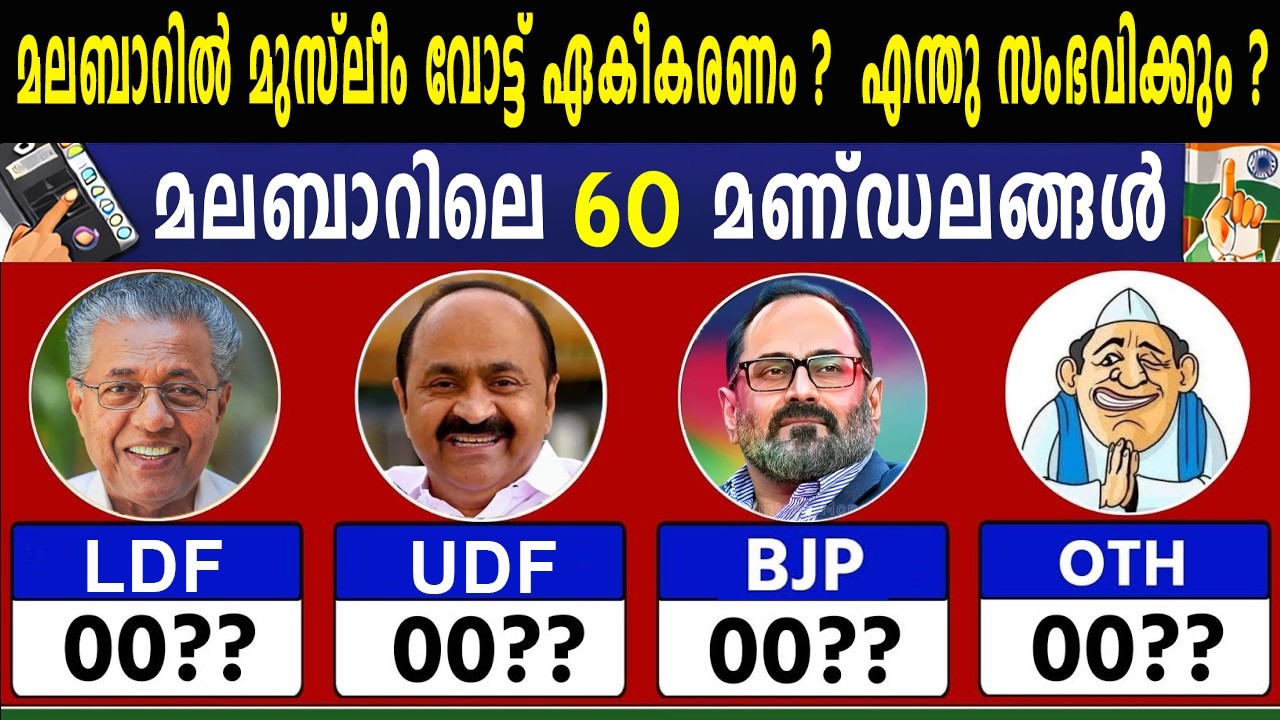 മലബാറിലെ മുസ്ലീം വോട്ട് ഏകീകരണം സത്യം ?  ഇടതുപക്ഷത്തിന് ആശങ്കയോ ? ആറ് ജില്ലകളിലെ സർവ്വേ പുറത്ത് !