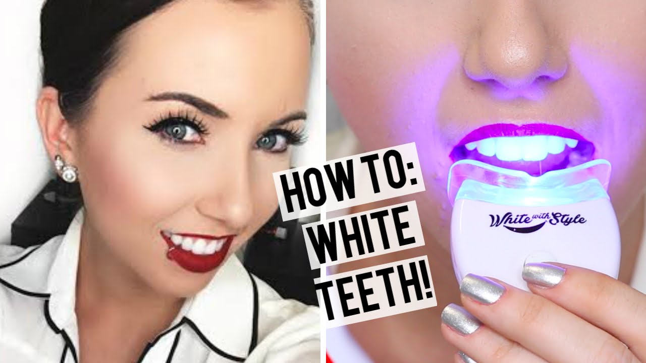 How to get SUPER WHITE TEETH! My Teeth Whitening Routine