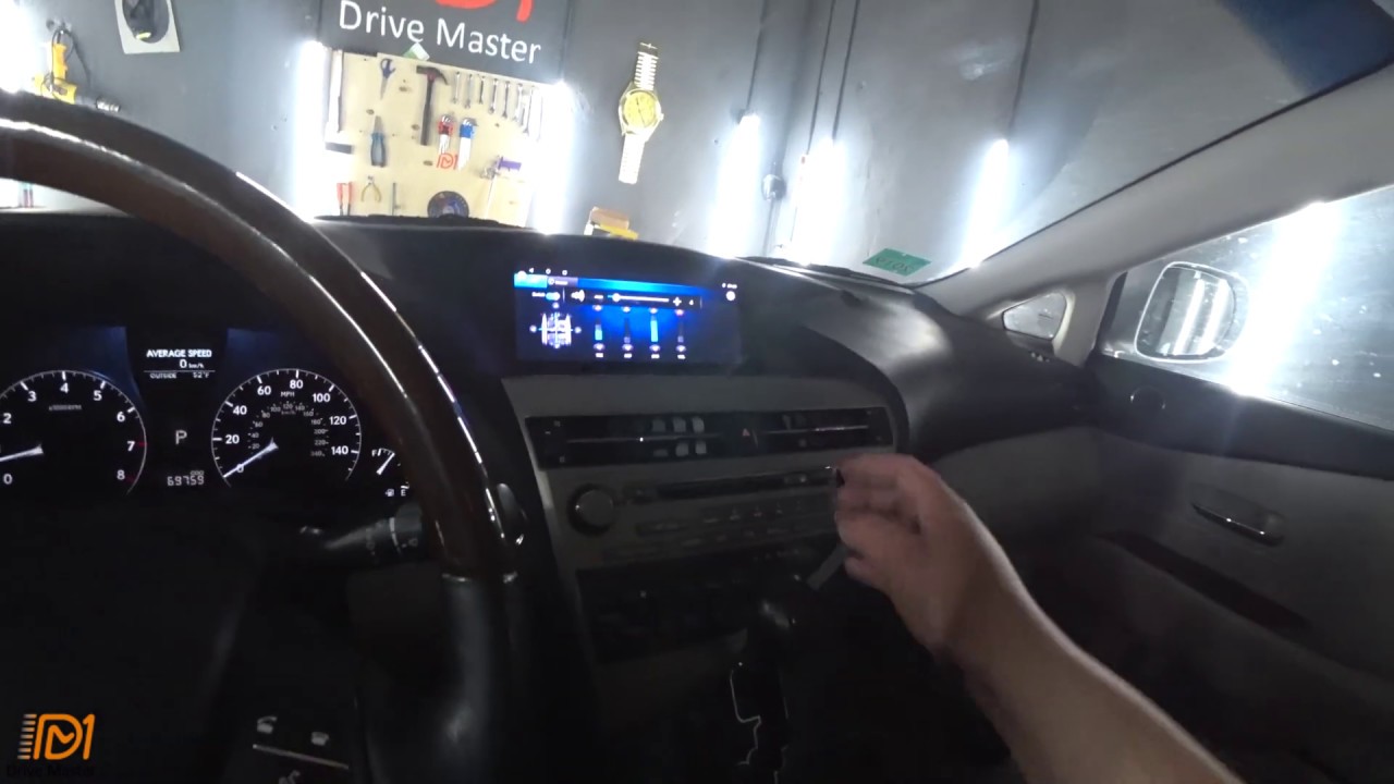 Установка штатного головного устройства на андроиде на RX 350 2010год