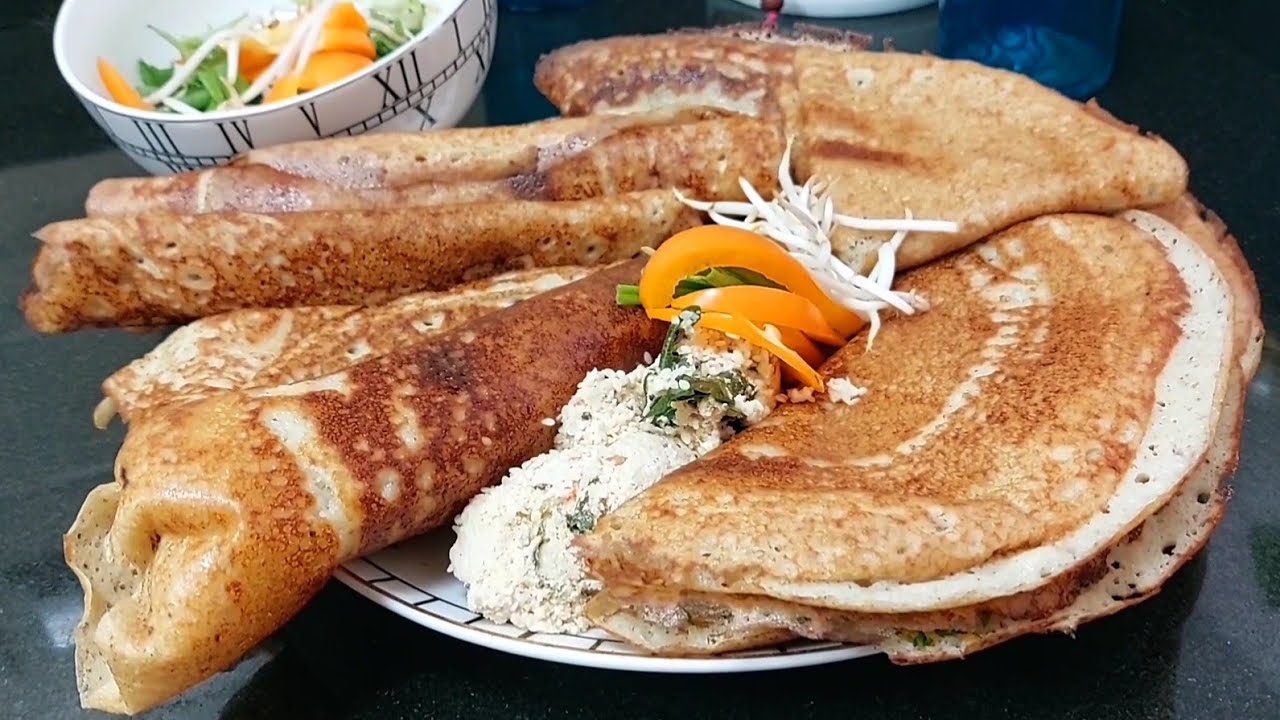 خبز دوسا Dosa الهندي (65 ) مع #نسرين التميمي#خالي من الجلوتين
