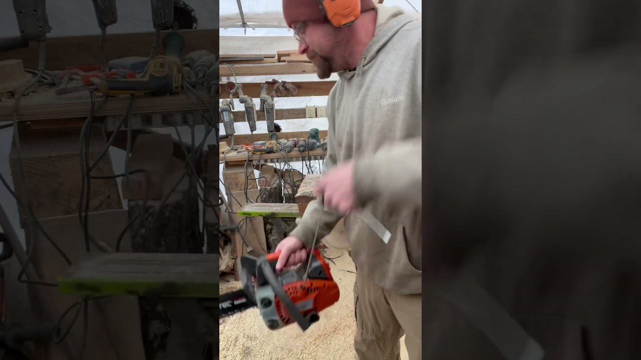 Custom exhaust pipe on a 25cc top handle chainsaw . The Neotec top handle