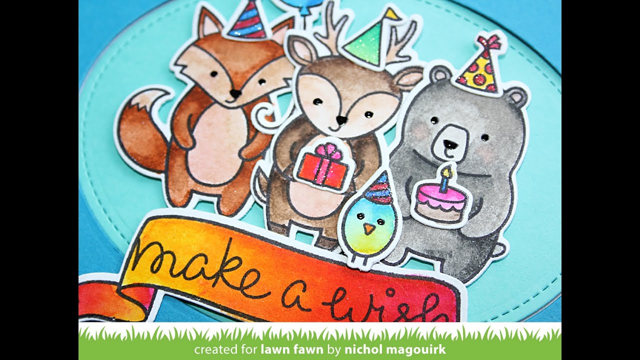 Lawn Fawn | Party Animal Stamp Set & Dies