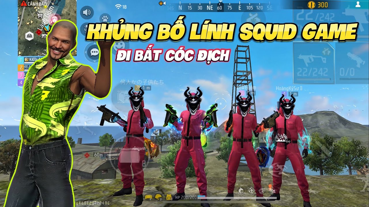 Hoá Thành Lính Squid Game Đi Bắt Cóc Địch !
