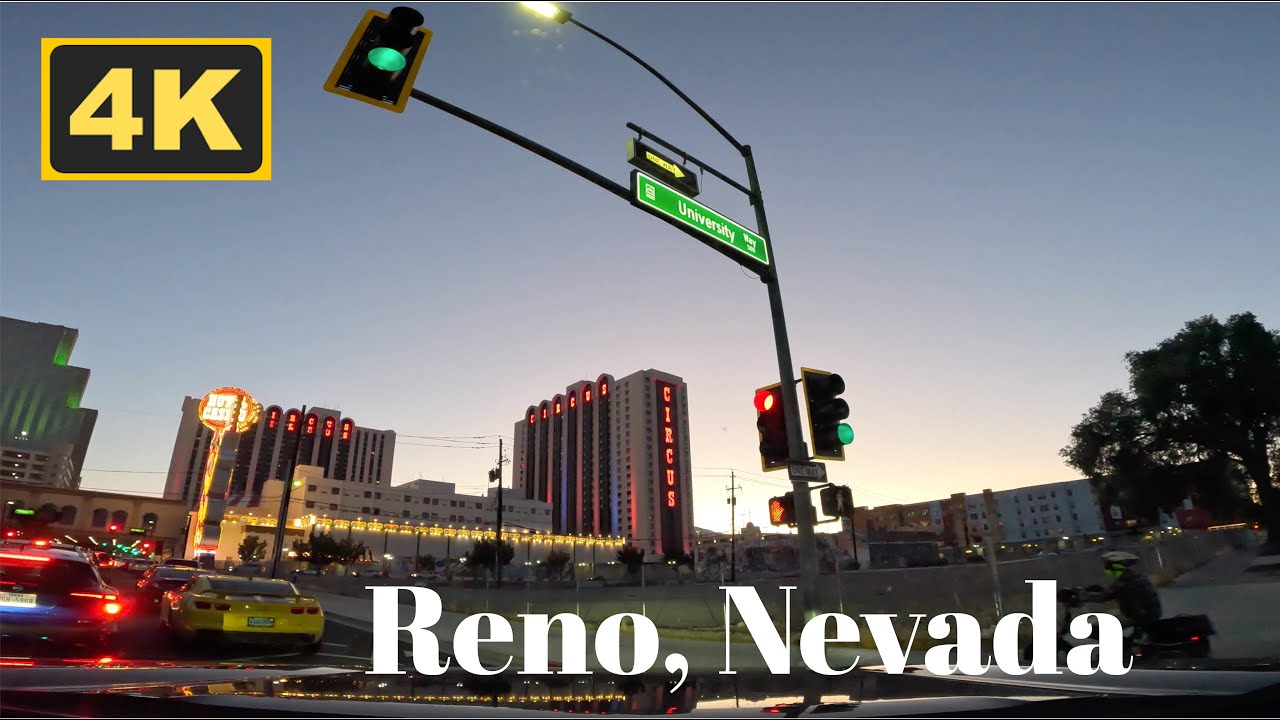 Reno, Nevada, USA 🇺🇸 4K Drive