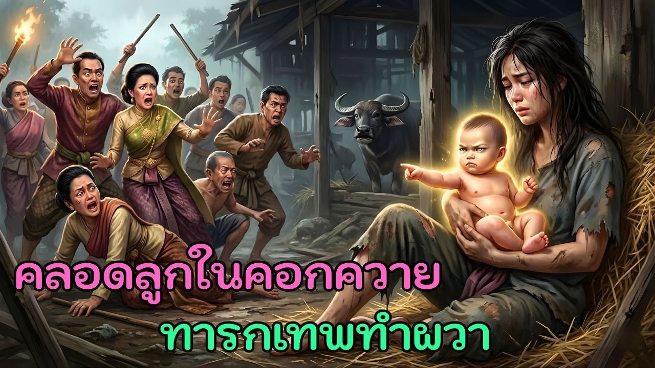 สะใภ้ตกยากคลอดลูกในคอกควายตะลึงทารกอัจฉริยะผู้มีบุญญาธิการทำเอาทั้งตระกูลผัวกราบไหว้