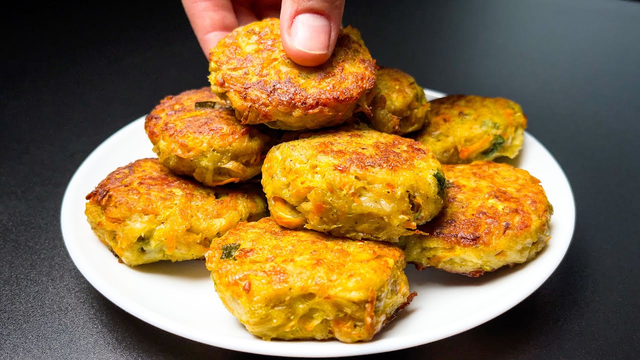 Unglaublich leckeres Rezept für Zucchini Schnitzel, 5 kg leicht verlieren. ASMR