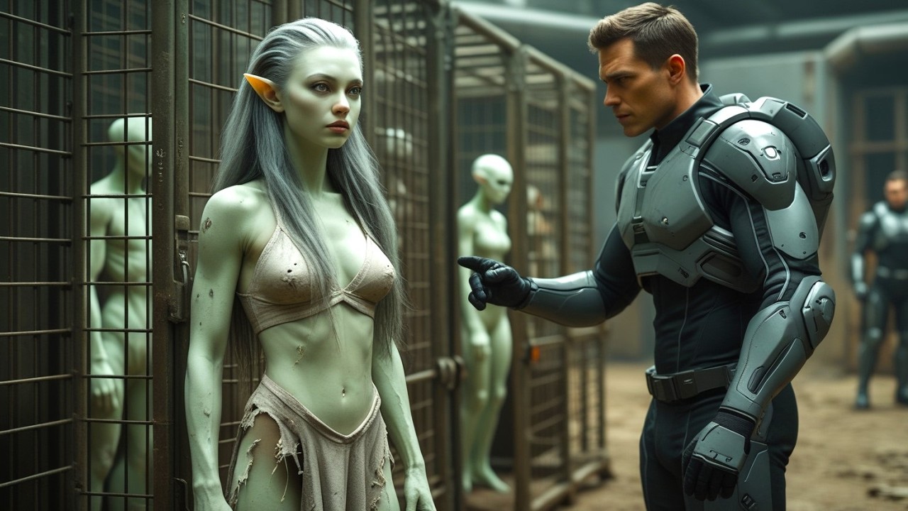 When the Auction Ended, the Untamable Alien Girl Was Left Behind—Until One Human Raised His Hand