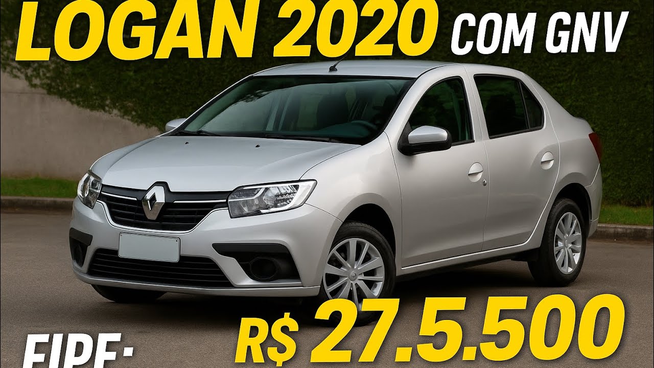 LOGAN 2020 com GNV – Apenas R$ 27.500! Muito abaixo da FIPE!