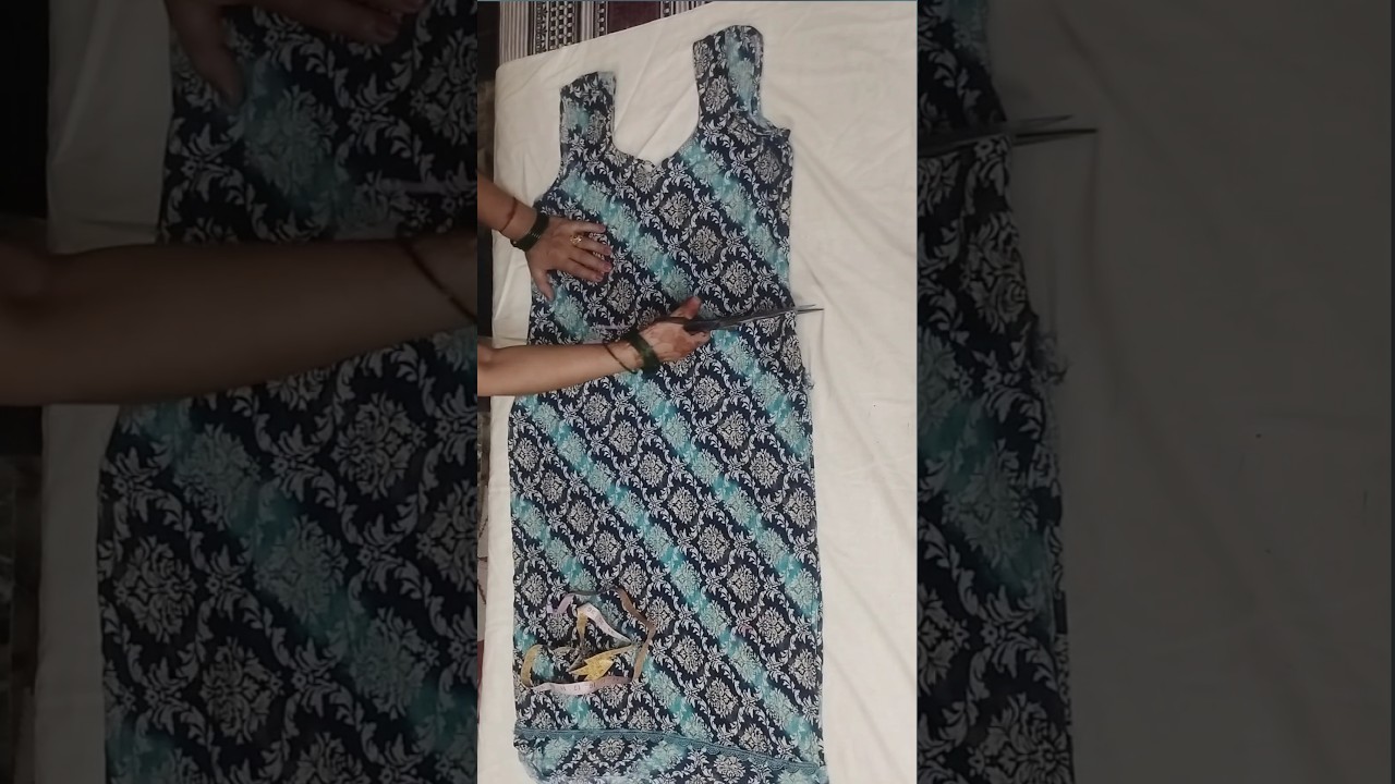 Unique Old Kurti Reuse ideas||Amazing Sewing Tips & Tricks||Top Cutting #fashion #trending #ytshorts
