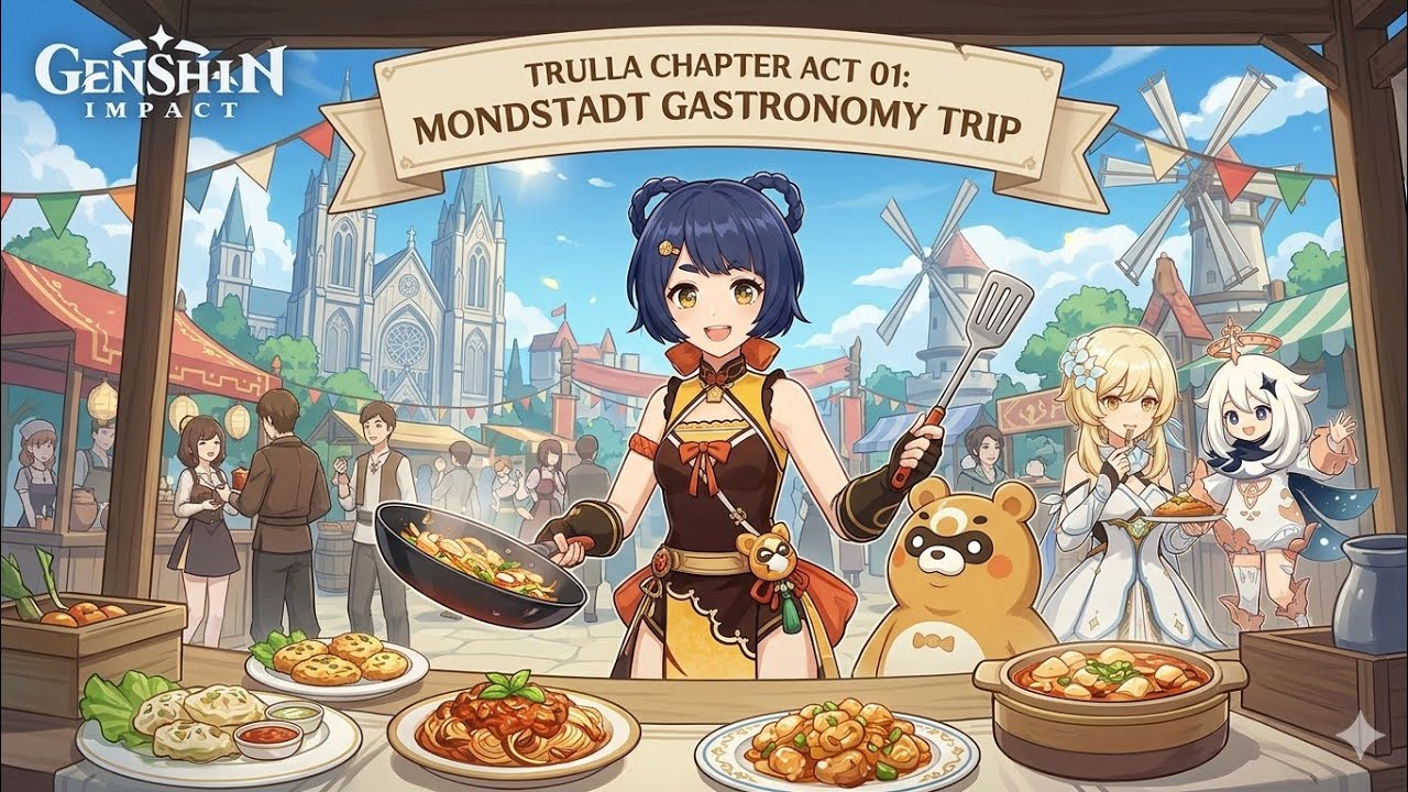 GENSHIN IMPACT, Mondstadt Story Quests: Trulla Chapter Act 01, Mondstadt Gastronomy Trip