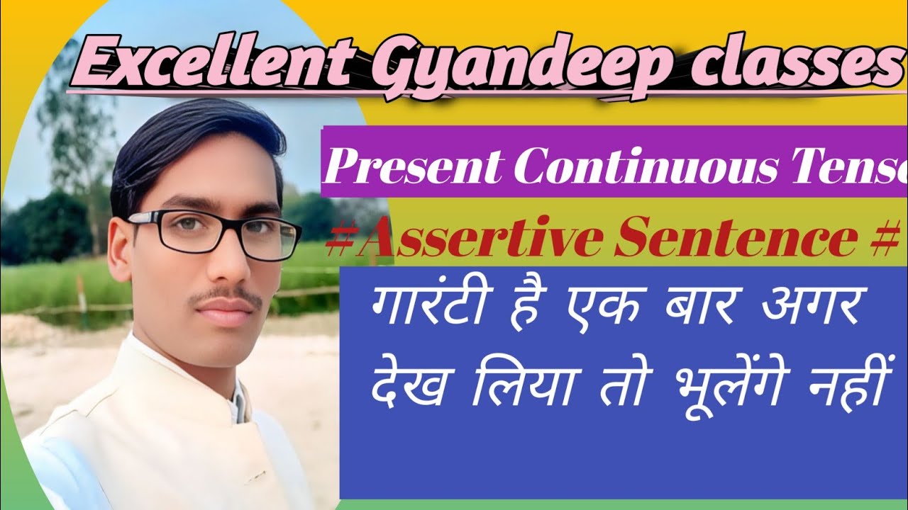#Present continuous tense# affirmative sentence#AMIT sir