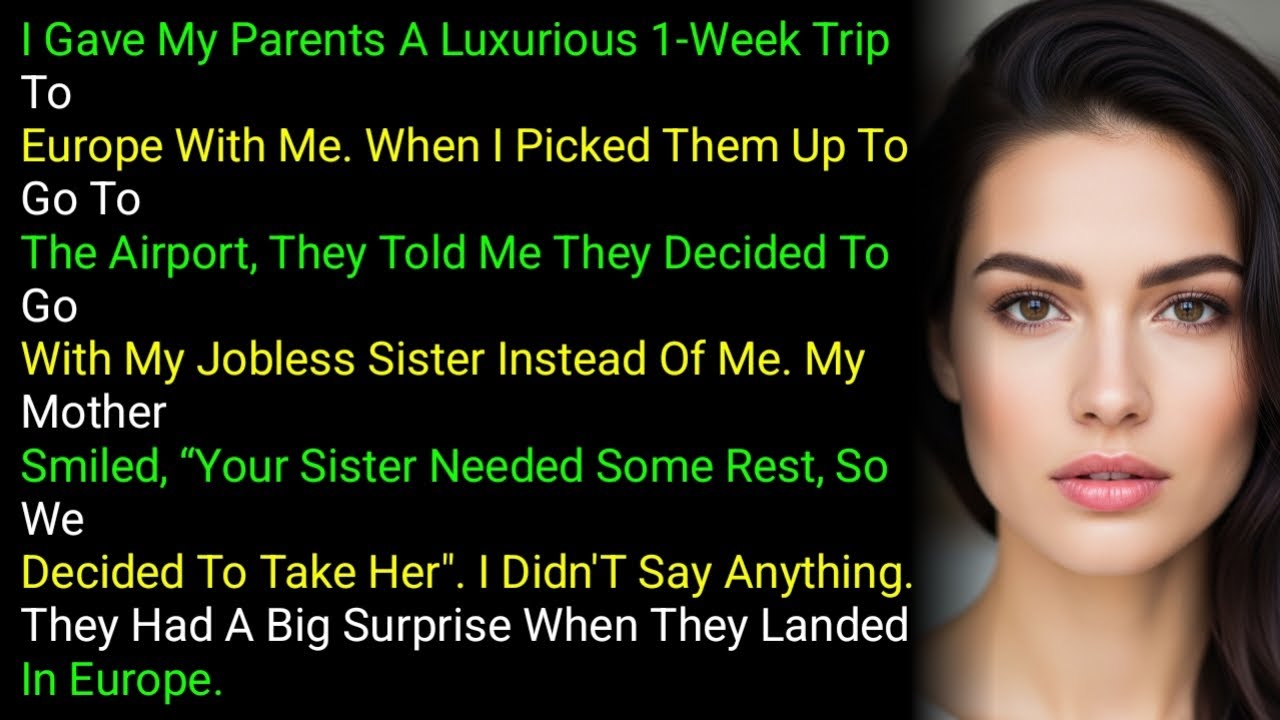 I Gave My Parents A Luxurious 1-Week Trip ToEurope With Me. When I Picked Them Up To Go ToThe ....