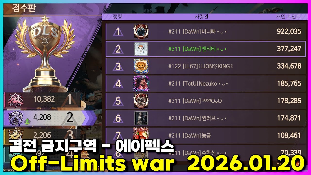 2026.01.20 결전 금지구역 - 에이펙스