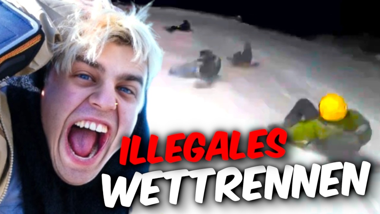 Wir starten ein illegales Wettrennen beim Nachtrodeln!