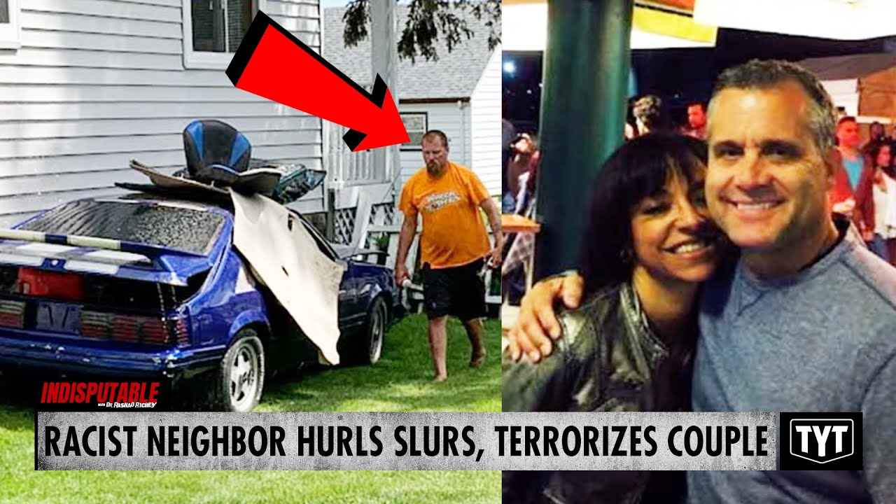 EXCLUSIVE: Racist Neighbor TERRORIZES Couple, Drives Car Through Property