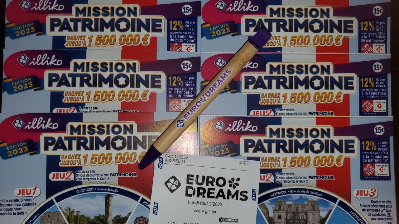 Ce soir tirage Euro Dreams + 6 Mission Patrimoine 🍀🤑