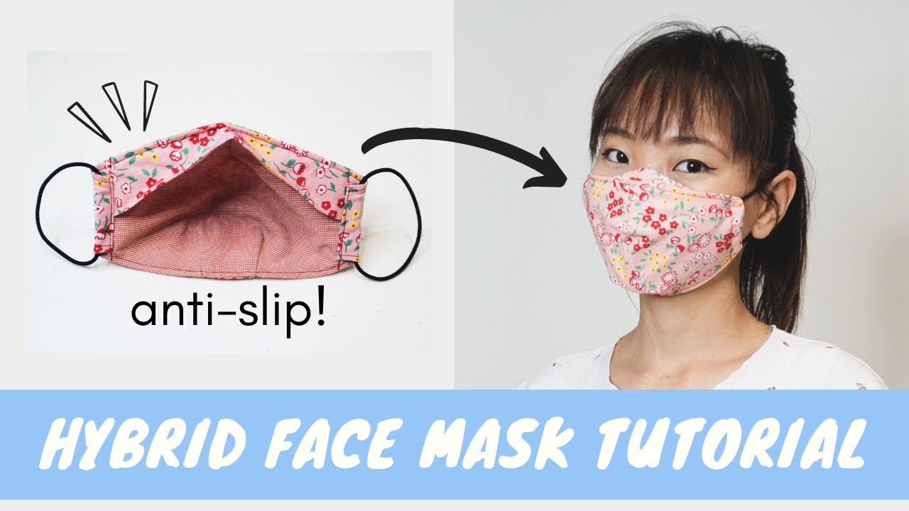 How to sew the Hybrid Face Mask (FREE PATTERN, NO FOG, NO SLIP, MY BEST FIT) | Gwenstella Made