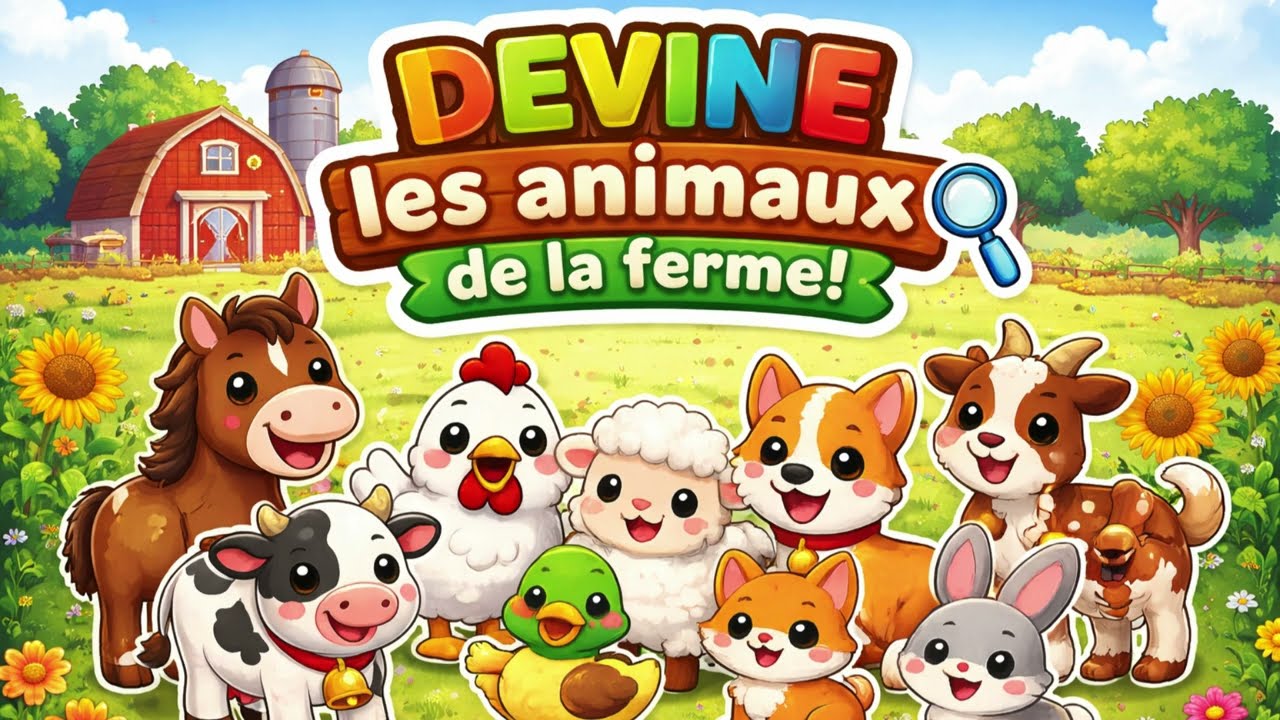 Devine les animaux de la ferme🐄🐔 | Apprendre en jouant – KIDILIO 🧸