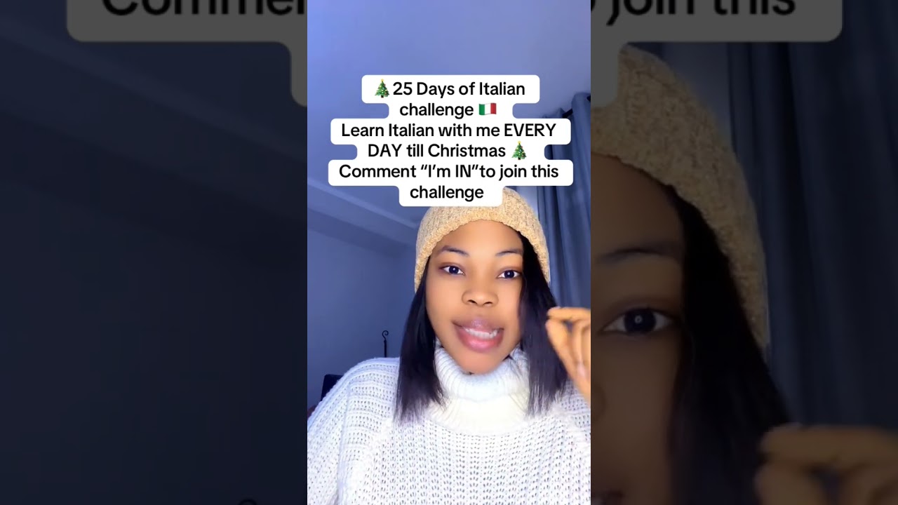 Italian language learning challenge till Christmas🎄 🇮🇹