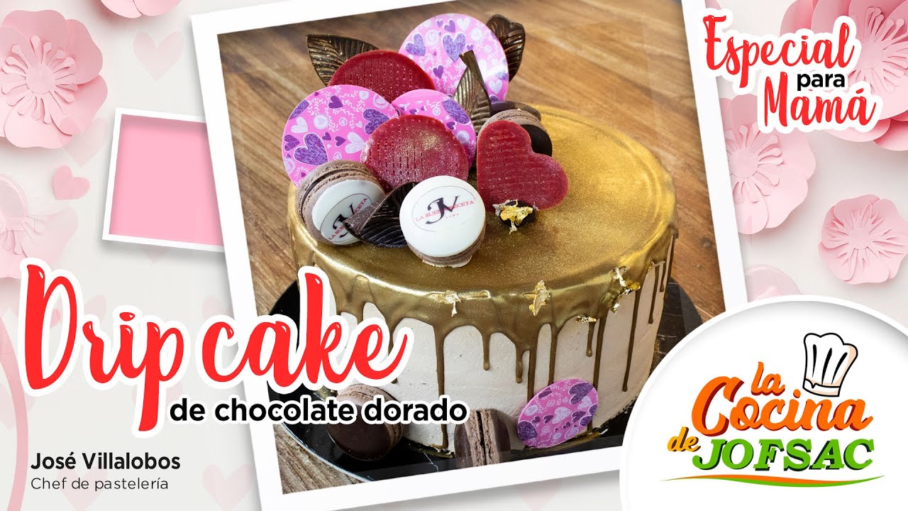 DRIP CAKE DE CHOCOLATE DORADO