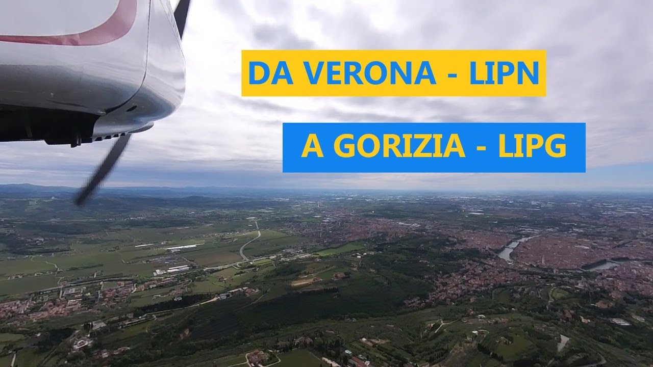 Volo a Gorizia sotto una coperta di nuvole