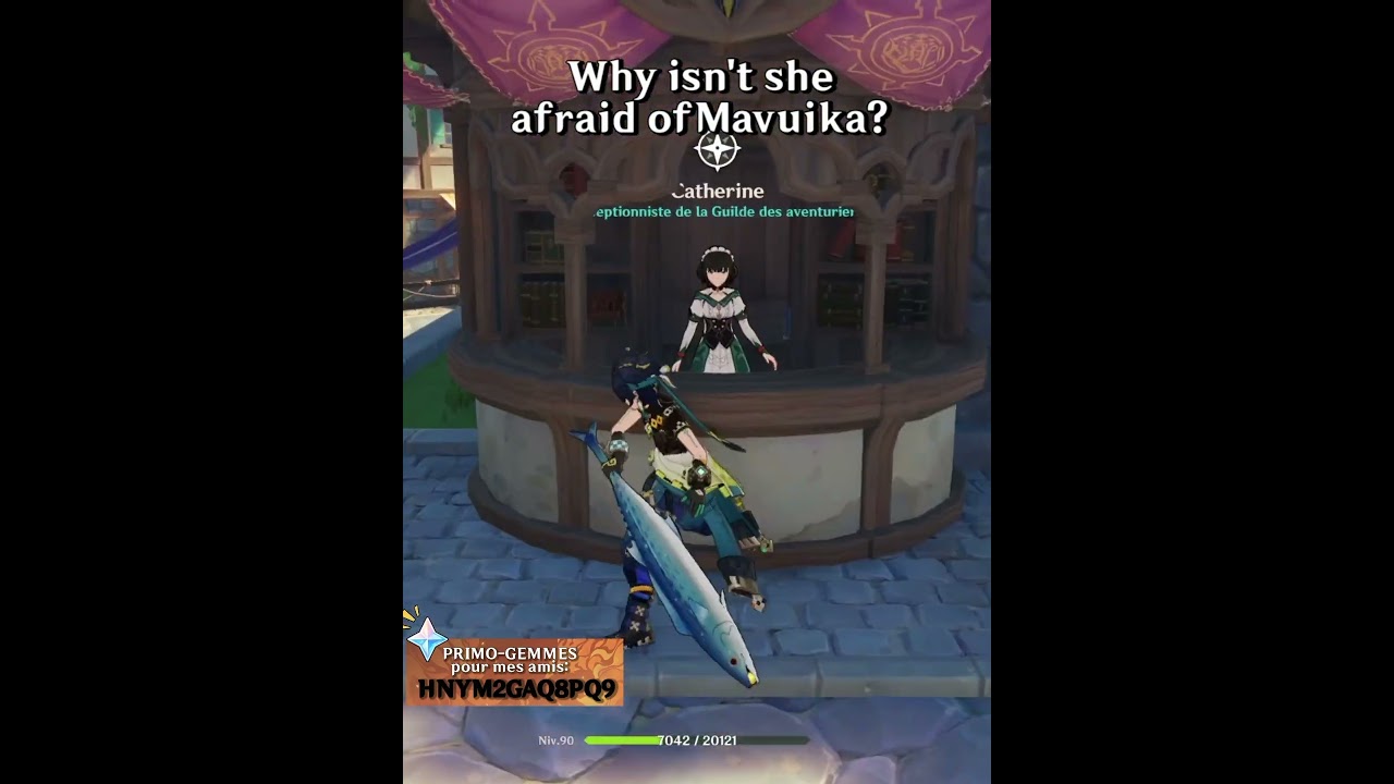 Is Catherine even applauding?#genshin #genshinfr #genshinimpact #genshinimpactfr #genshintips