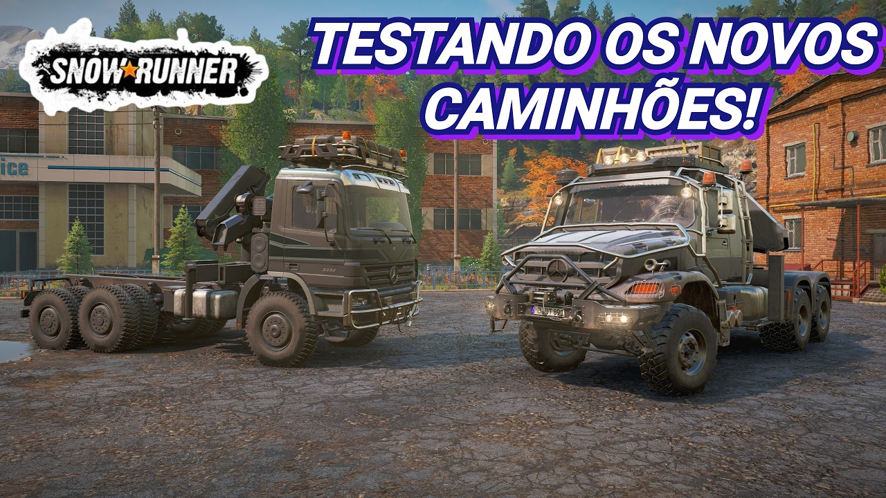 Live de SNOWRUNNER: Testando os novos caminhoes! - PS5