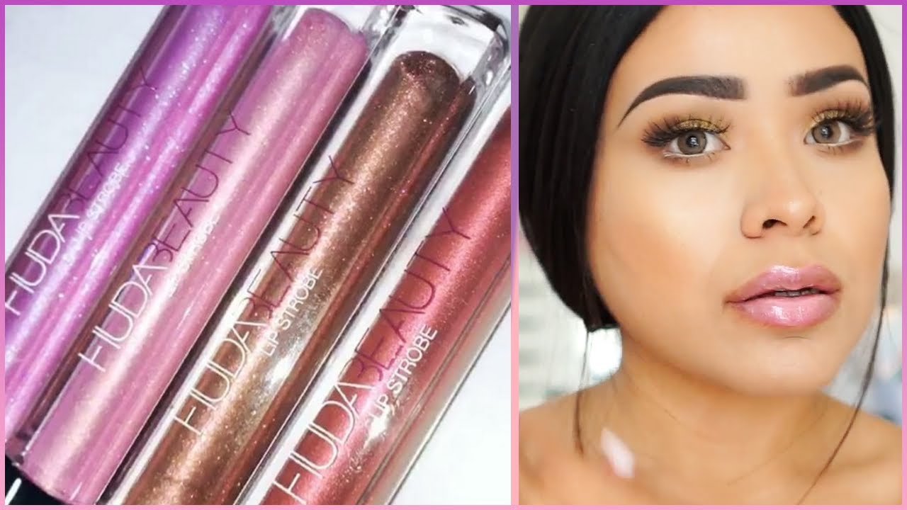 HudaBeauty Lip Strobe Swatches 👄 | All 12 Colors