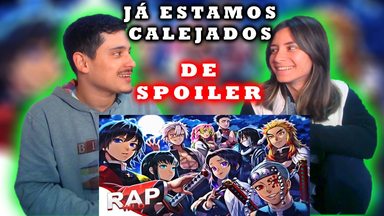 REACT EM CASAL | Rap dos Hashiras ( Demon Slayer: Kimetsu no Yaiba ) | WLO | Conjunto {Prod.MK}