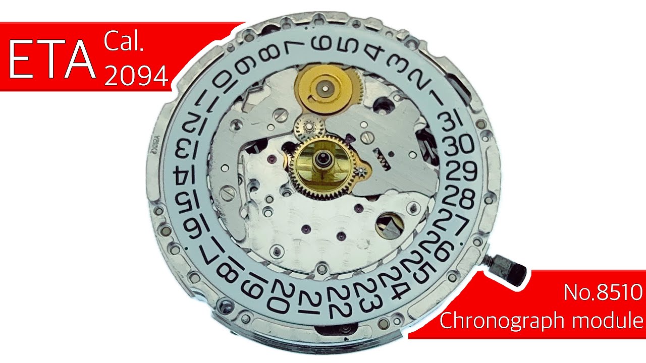 ETA Cal.2094 Chronograph module 8510 disassemble & assemble
