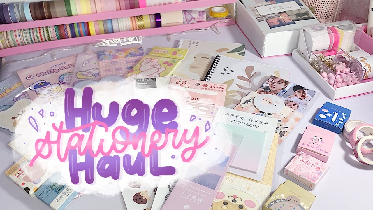 •. Huge Shopee Stationery Haul #8 Part 1 (Harga, Nama Toko) || Indonesia.•