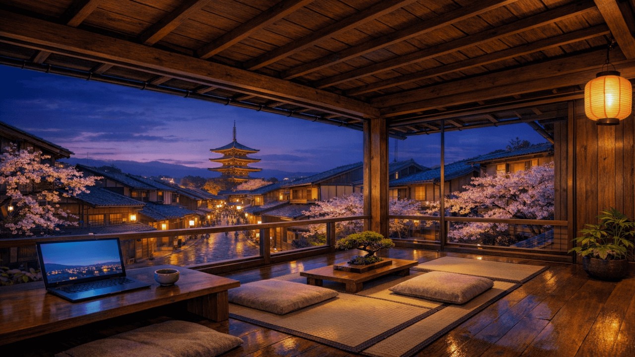 Unwind In Kyoto | Soothing Zen Lofi Beats | After Work Stress Relief 🌙