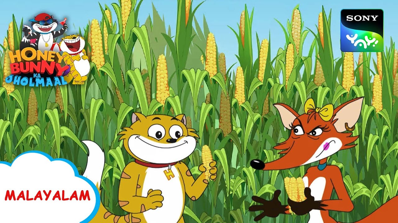 കോൺഫീൽഡ് | Honey Bunny Ka Jholmaal | Full Episode In Malayalam | Videos For Kids