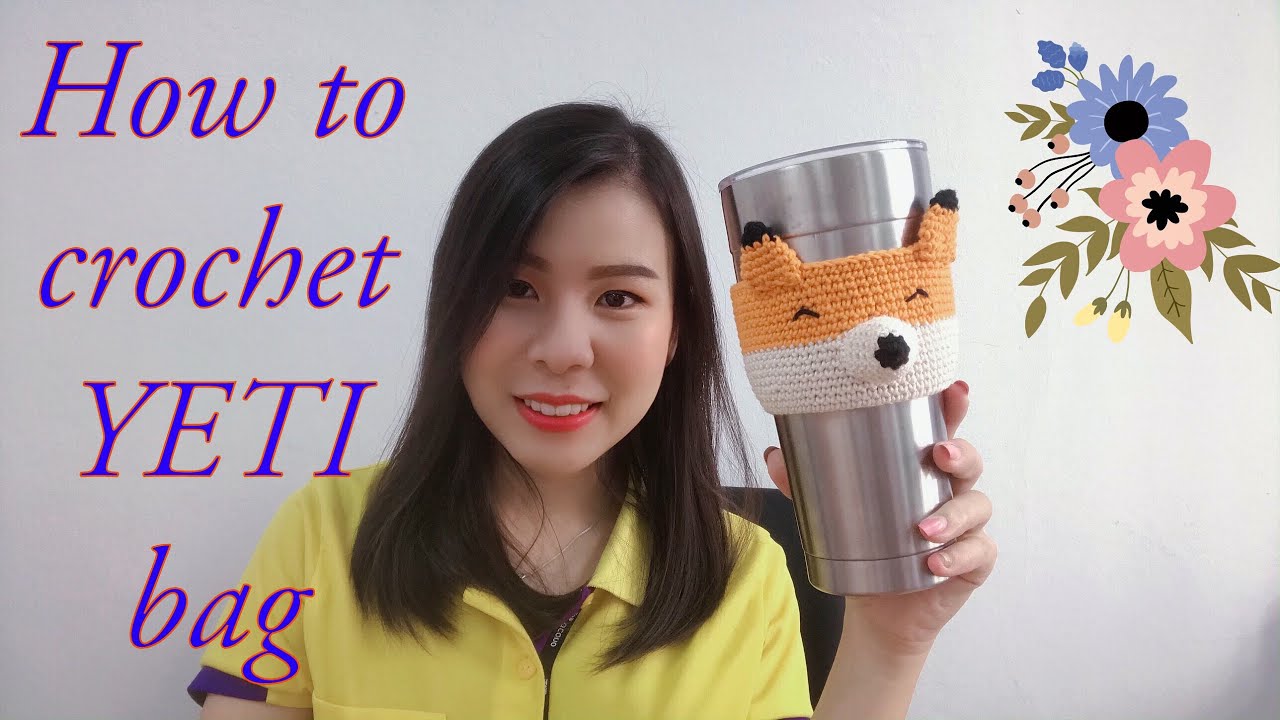 ถักถุงแก้วเยติ ลายจิ้งจอก : How to crochet bag