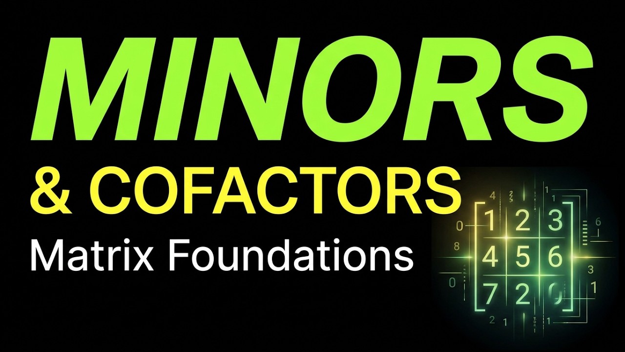 Minors and Cofactors: Foundations for Determinants and Matrix Inversion