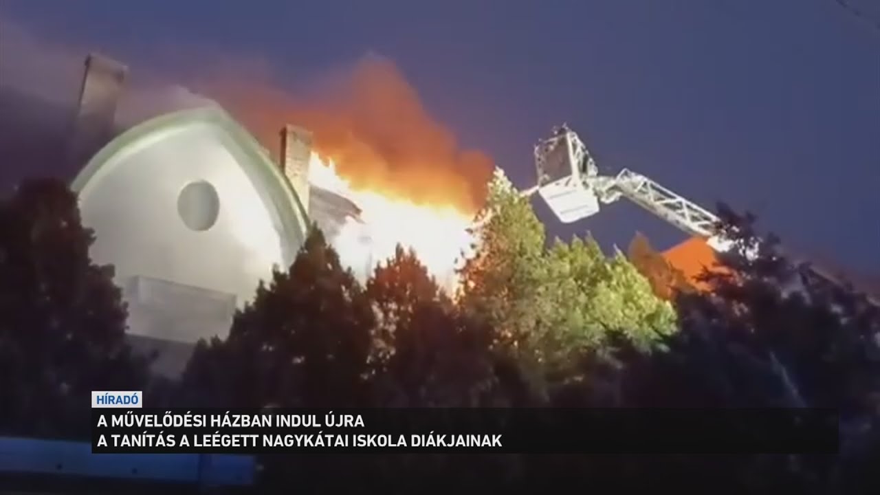 A művelődési házban indul újra a tanítás a leégett nagykátai iskola diákjainak