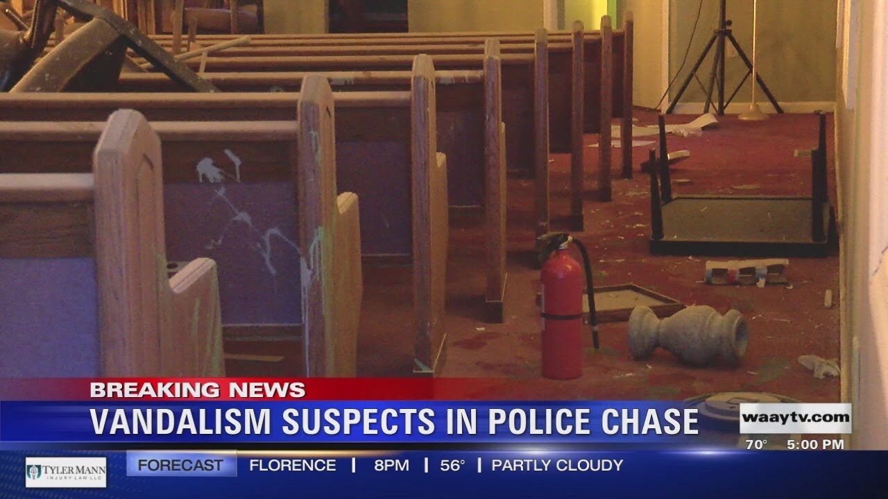 Vandalism Suspects in Police Chase