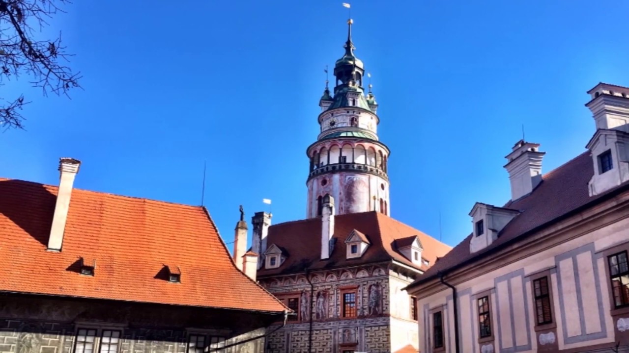 Krumau, oder Cesky Krumlov, die Stadt an der Moldauschleife.