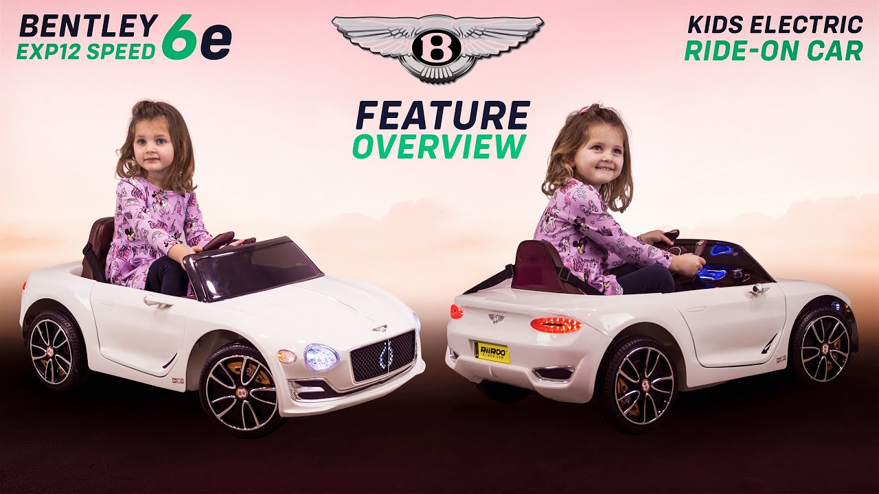 Bentley EXP12 Licensed Ride On Cars For Kids - With Parental Remote Control