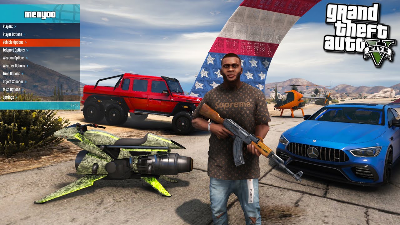 КАК УСТАНОВИТЬ ТРЕЙНЕР Menyoo PC в GTA 5 (2025)! ОБЗОР Menyoo PC [Single-Player Trainer Mod] в ГТА 5