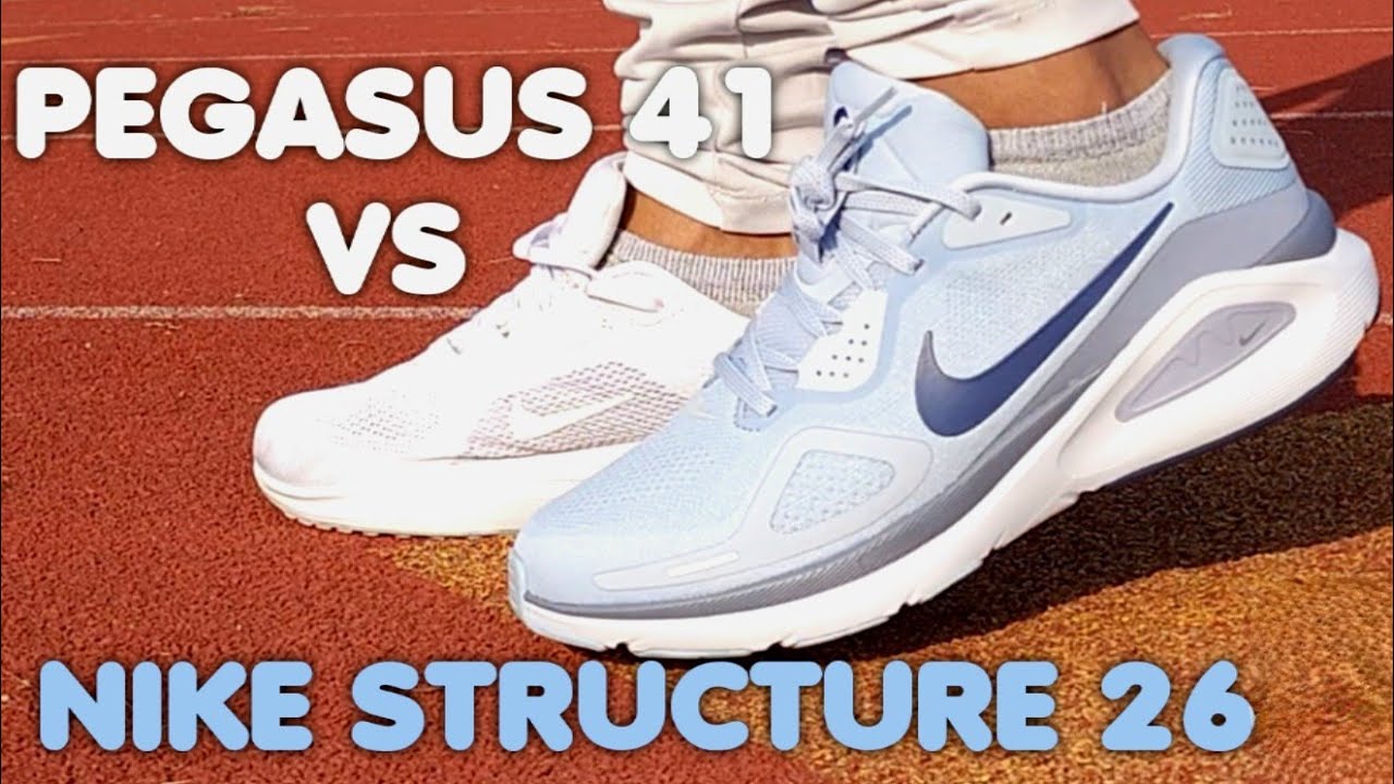 NIKE STRUCTURE 26 vs PEGASUS 41 on feet REVIEW & Unboxing (S6 EP17) #4K