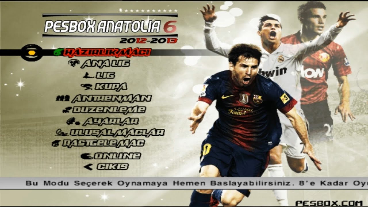278 - PES 6 PESBox Анатолия Сезон 2012-13 Патч Геймплей