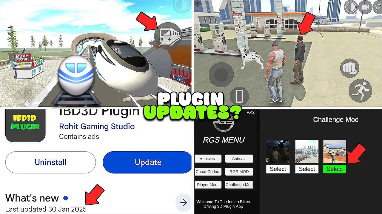 IBD3D Plugin App New Update 31Jan 2025 | Gta v Mod+New Features Cheats Code-Indian bikes driving 3d