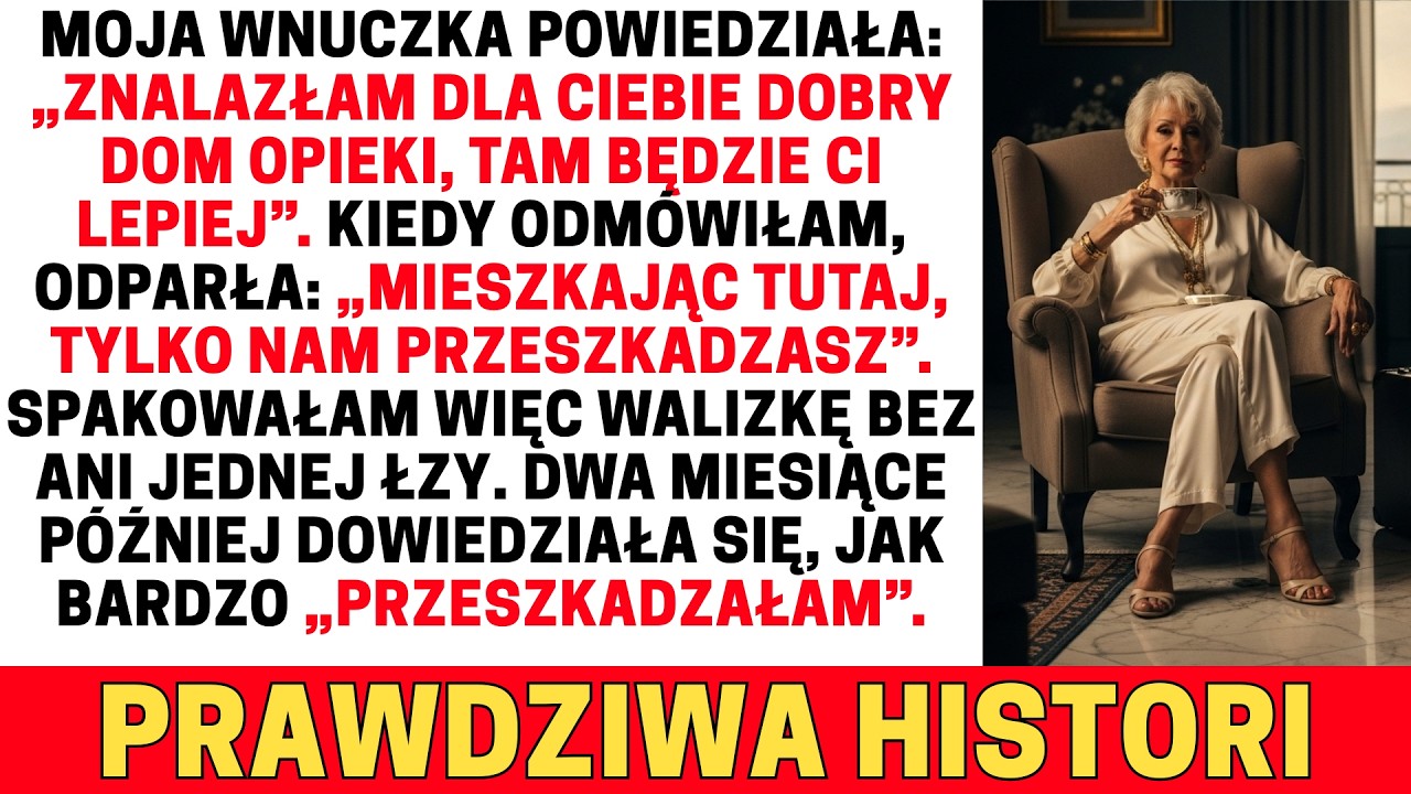 WNUCZKA ODAŁA MNIE DO DOMU OPIEKI: „PRZESZKADZASZ NAM” — DWA MIESIĄCE PÓŹNIEJ DOWIEDZIAŁA SIĘ…