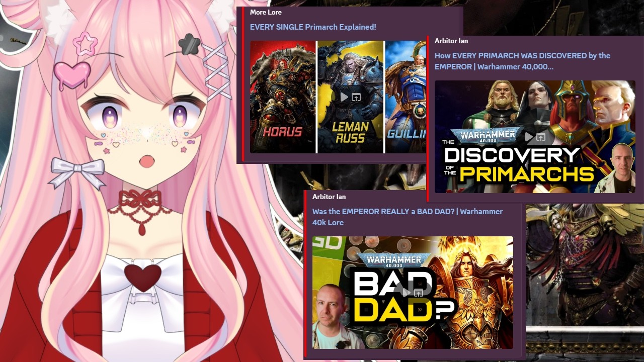 VTuber REACTS to the Primarchs! Let's psychoanalyze their daddy issues! | Warhammer 40k | Reactkkana