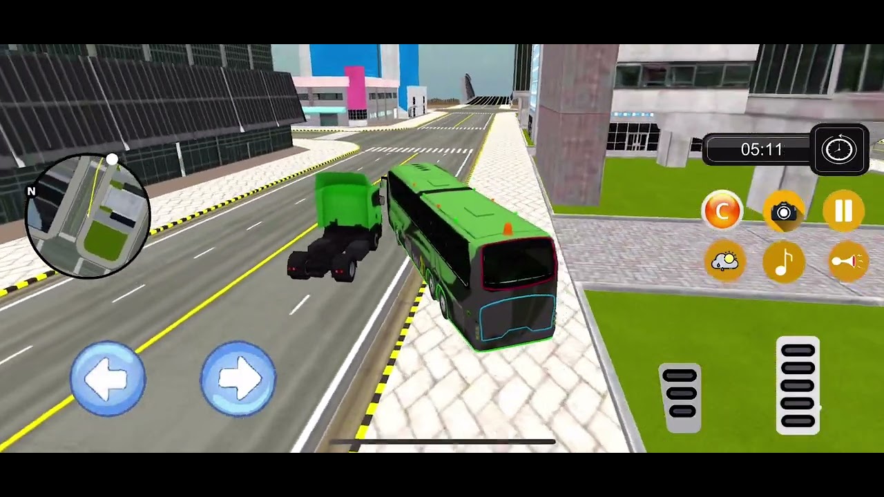 American bus driving gaming 4K video trading video 13