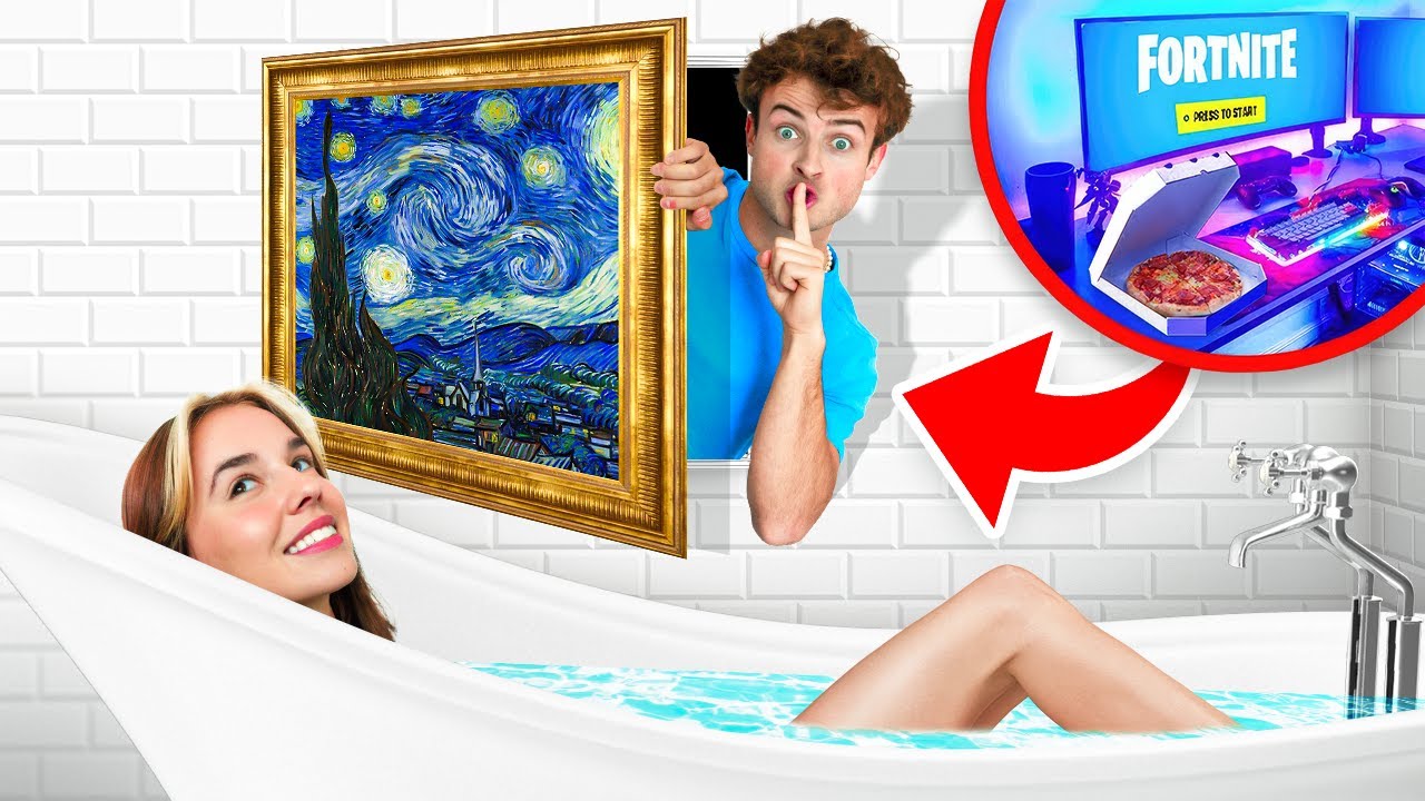 Я построил тайную игровую комнату, чтобы удивить свою девушку!